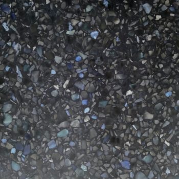 Polished,Stone,Floor,Surface,In,Black,Color.,Terrazzo,Flooring,Pattern