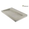 Wasbak Elise, beton natuurlijk product grijs rechthoek